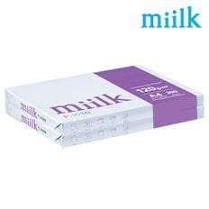 밀크 A4 복사용지(A4용지) 120g 400매(200매 2권)