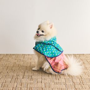 [SOSALT] COQ 아가일 패턴 강아지 판초 226B124002