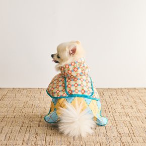 [SOSALT] COQ 아가일 패턴 강아지 판초 226B124002