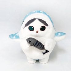 모후샌드 블루바이냥 상어 코스튬 인형 25cm