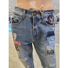 지프 빈티지 와펜 구제 데님    JL0DPM733