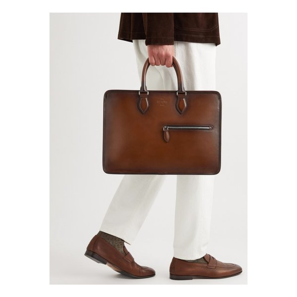 스크리토 베네치아 가죽 브리프케이스 36856120585614780