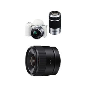 일본 소니 브이로그 카메라 ZVE10Y Monofocal Lens SEL11F18 Set For Selfie and Super Wide Ang