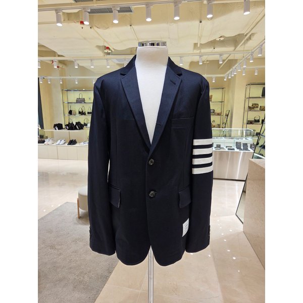 [부산점] 남성 4바 스트라이프 언컨스트럭티드 코튼 자켓 MJU490A-03788-415