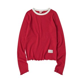 [스타필드코엑스][꼬모니노즈] 여성 LAYERED T-SHIRT [RED]