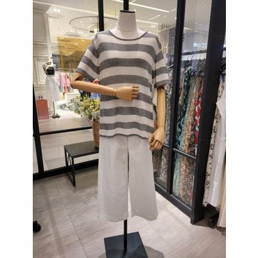 파프리카 스트라이프 반팔 니트 SK2KT502