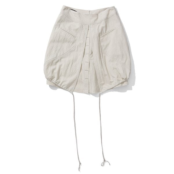 Layered Balloon Skirt, Grain