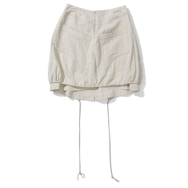 Layered Balloon Skirt, Grain