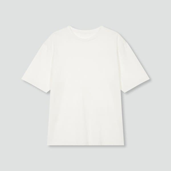 [SET] 남 스마트 코튼 루즈핏 반팔 라운지 티셔츠,60수 코튼 5부 라운지 팬츠_화이트,네이비 J20