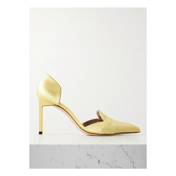 에바 도르세 새틴 펌프스 파스텔 옐로 46376663162911847
