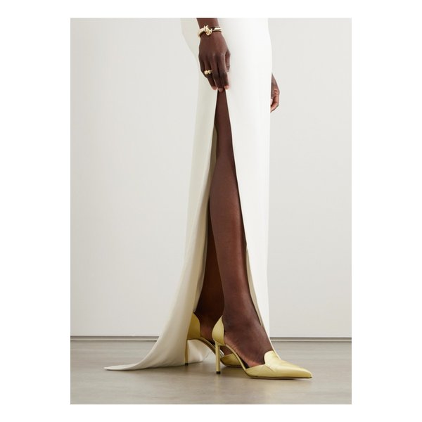 에바 도르세 새틴 펌프스 파스텔 옐로 46376663162911847