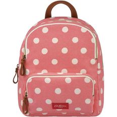 영국 캐스키드슨 백팩 Cath Kidston Button Spot Twill Red Small Premium Pocket Backpack 1611