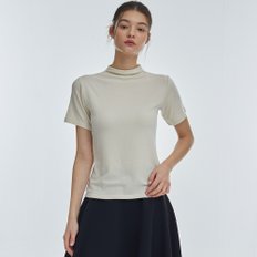 HalfTurtleneck ShortSleeve Ivory