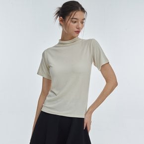 HalfTurtleneck ShortSleeve Ivory