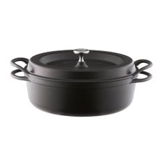 버미큘라 주물 법랑 냄비 26cm SUKIYAKI 매트 블랙 MBK26RS