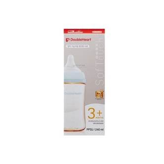  더블하트 모유실감 3세대 PPSU 새벽그레이 240ml (M)(택배1)