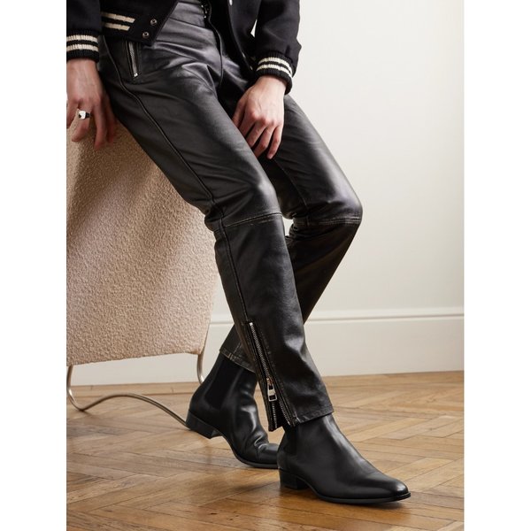 와이엇 가죽 첼시 부츠 34344356236547723