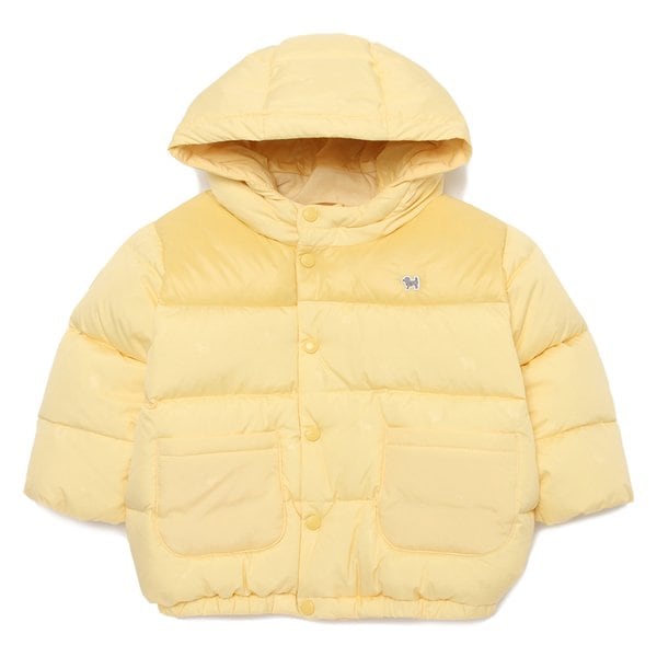 [여주점] [오프라벨 여주점] 블루독베이비 (YE) 볼륨 컬러블럭 덕다운 점퍼B (44C14-114-02)