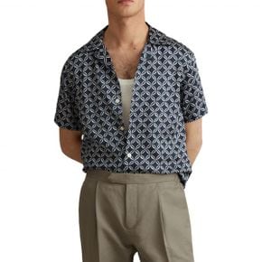 4647693 Reiss Tintipan Regular Fit Camp Shirt