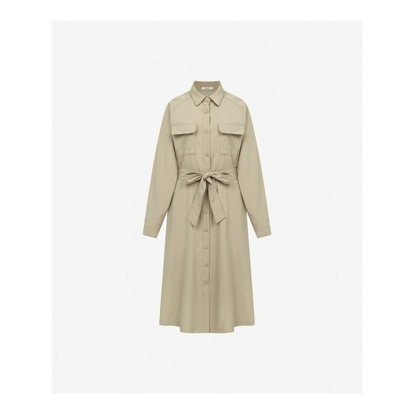 트렌치 셔츠 벨트 원피스 (VMOAB2501)