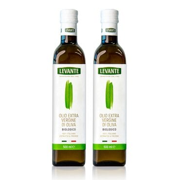 르반테 유기농 엑스트라버진 올리브오일 500ml 2병 이탈리아 직수입