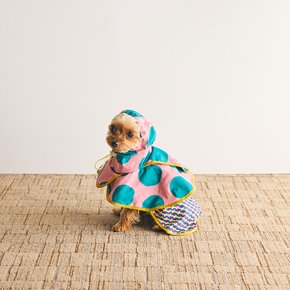 [SOSALT] COQ 도트 크로스 강아지 판초 226B124001
