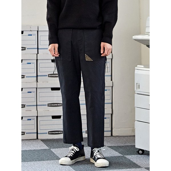 입체핏 E밴딩 워싱 팬츠 CTS23WWPTA44 BLA