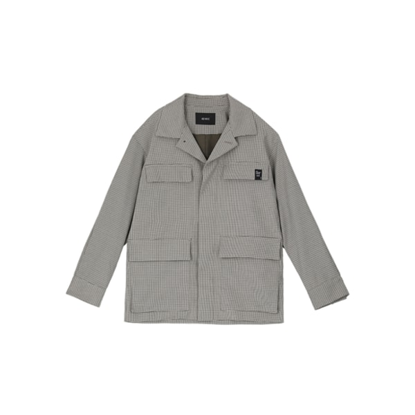 남성 오버핏 크롭 점퍼 (KHAKI)