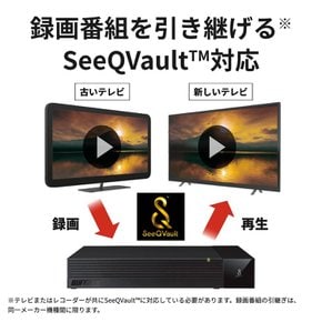 2TB SeeQVaultTV & 버팔로 TV용 외장 하드 디스크 녹화4K 대응 팬리스 조용 컴팩트 일본제 고장