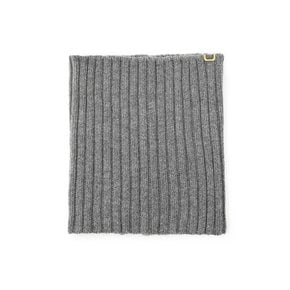 NECK WARMER / RIB / LAMBS WOOL / GREY