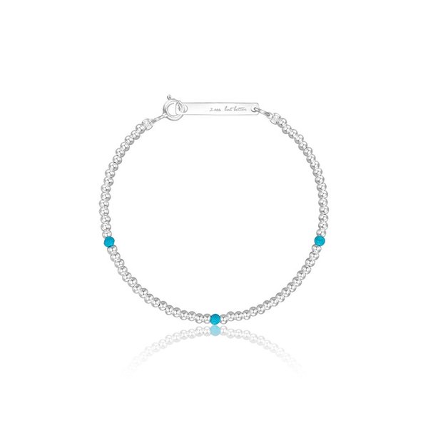 실버 925 브리즈 터키석 포인트 팔찌 LSB24