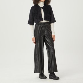 여성 글리터 라운드 가디건 BLACK