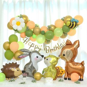 초록마을 데이지와 동물 친구들 생일 풍선세트