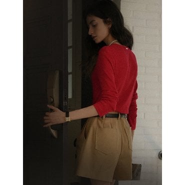 틸아이다이 Modal basic slim t-shirt_Red