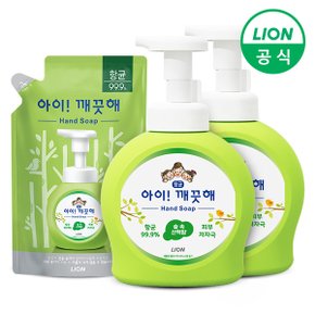 아이깨끗해 손세정제 숲속산책 용기 490ml 2개+리필 450ml 1개
