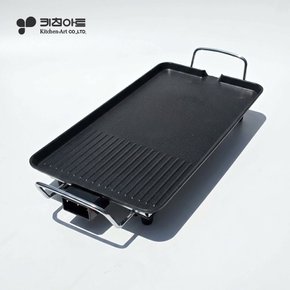 [E] 키친아트 다이아몬드 논스틱코팅 48cm 와이드 전기그릴 KAG-4827R