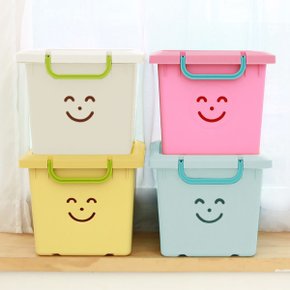 스마일정리함 장난감정리함 수납박스 리빙박스 25L 1+1