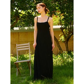 SUMMER SLEEVELESS ONE PIECE BLACK