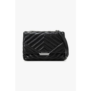 ARMANI EXCHANGE AX 여성 메탈 클로저 퀼팅 숄더백- 블랙(A424370502)