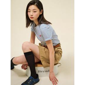 [Essential] 스트라이프 반소매 티셔츠  블루 (BF5242E03P)