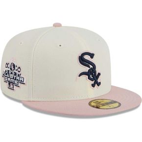 [해외] 907018 뉴에라 모자 MLB [시카고 화이트삭스] Chrome Rogue 59FIFTY Fitted Hat - Cream/