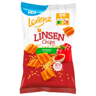  로렌즈 Lorenz 파프리카 렌틸콩 칩 85g