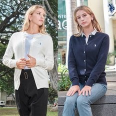 [U.S. POLO ASSN.]24SS 시그니처 코튼 니트 가디건 여성 2종