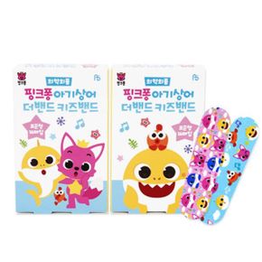 핑크퐁 키즈밴드 밴드 아기상어 더밴드 혼합형밴드 표준형 20EA 캐릭터밴드 아동밴드