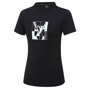 SS이월 (최초가 69,000원) (WWM21255) 여성 CF 혼디어 화섬 라운드 티셔츠