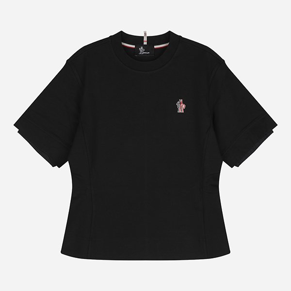 [시흥점] [몽클레어]6S 8C00009 89AW1 999 여성 그레노블 로고 반팔 티셔츠 블랙