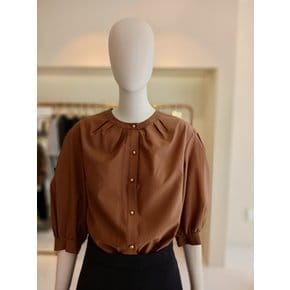 [여주점] 씨씨콜렉트 라운드넥볼륨소매블라우스E253psc130