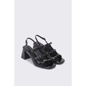 슈콤마보니 Strap wrinkle sandal(black) DG2AM24037BLK