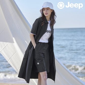 Jeep 여성 SS ALL-WEATHER 셔츠원피스 + 반바지 SET