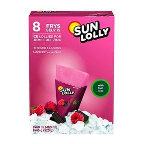 썬 롤리 Sun Lolly 아이스바 라즈베리&감초 520g (65g x 8)